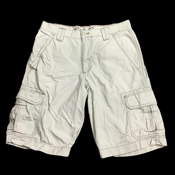 Men's Eddie Bauer 30 Small Chino Khakis Shorts Cargo Crean Ripstop Durable NWOT - Picture 4 of 9